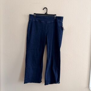 Old Navy High Rise Weekender Wide Leg Pull On Jeans